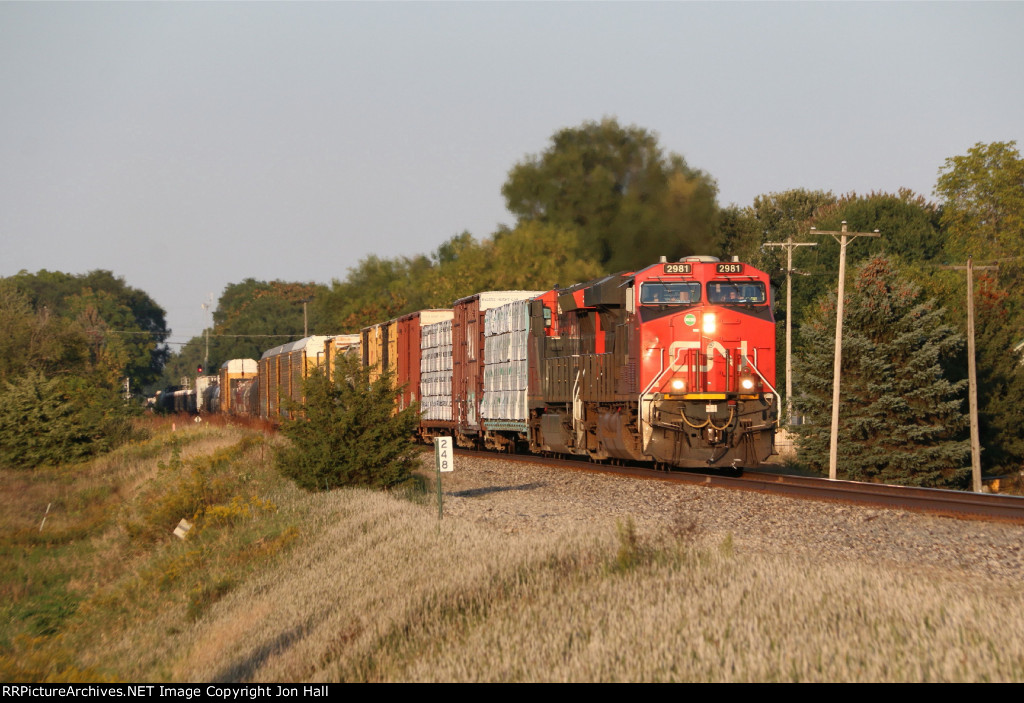 M397 heads west at milepost 248